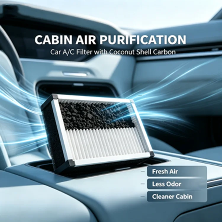 Lapisan Karbon Aktif Filter Udara Mobil